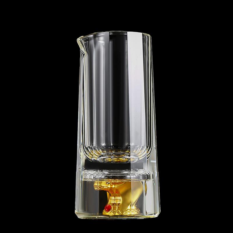 Zodiac Crystal Glass Spirit Glass Wine Dispenser 12 Small Wine Glasses Household Party One Cup Simple