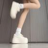 Sports little white shoes women's spring new thick-soled ugly cute big head bread shoes small height increase casual board shoes