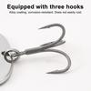 5Pcs 9.5CM/12G Spinner Blade Lure with Hook Metal Rotating Sequin Spinner Bait Saltwater Freshwater Trout Perch Pike Bass Fishing Accessories