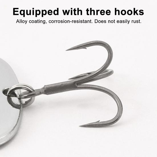 5Pcs 9.5CM/12G Spinner Blade Lure with Hook Metal Rotating Sequin Spinner Bait Saltwater Freshwater Trout Perch Pike Bass Fishing Accessories