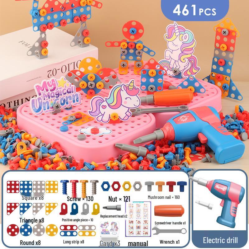 Electric Drill DIY Toolkit for Kids: Hands-on Disassembly and Assembly Puzzle Toy