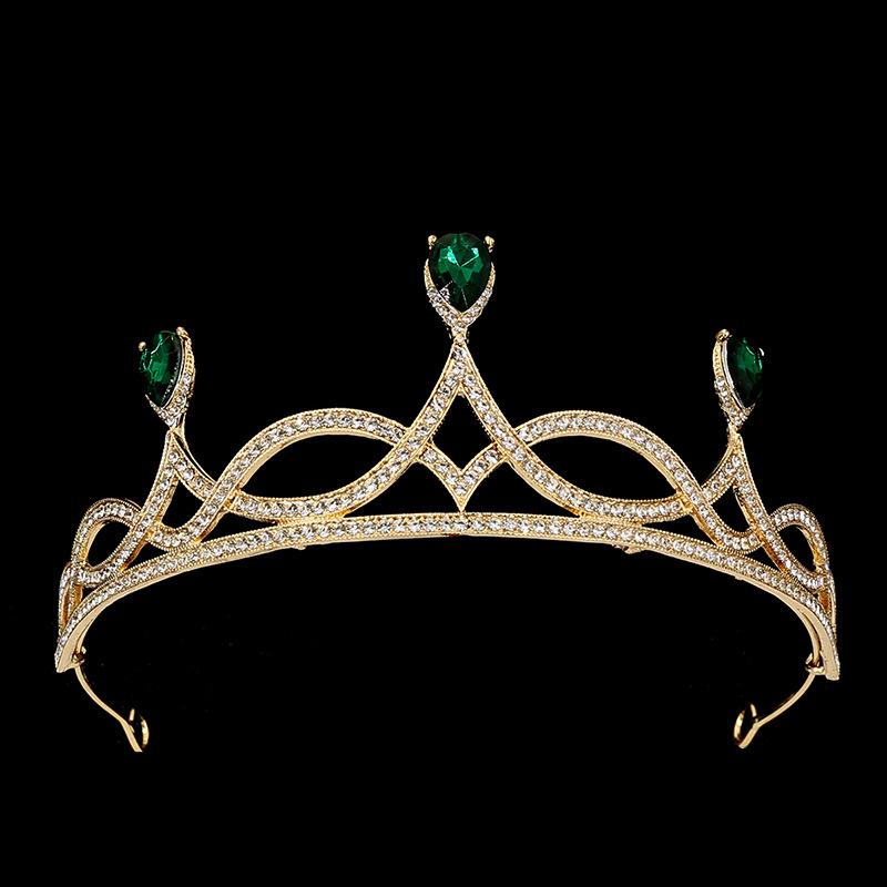 Bridal Headdress Rhinestone Alloy Headband Headdress Wedding Accessories Makeup Dress Hair Accessories Birthday Crown