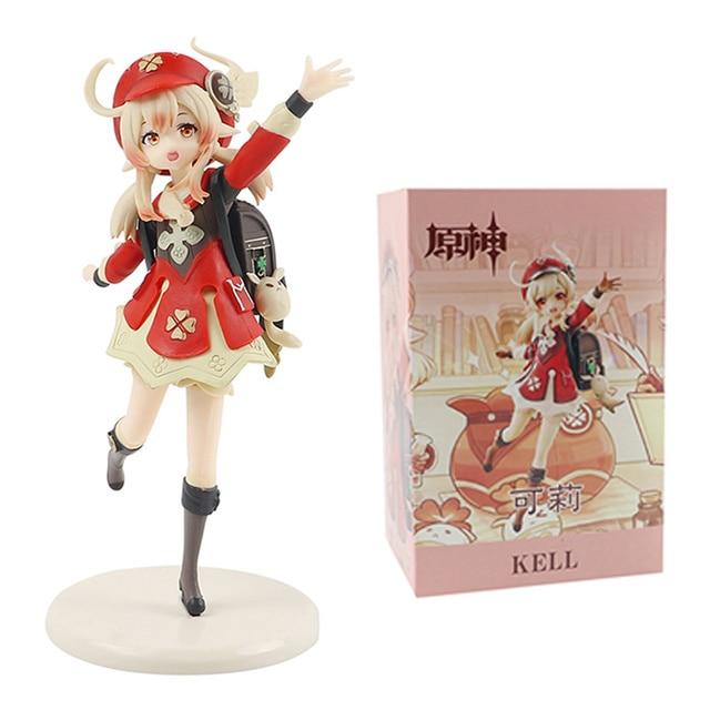 17cm Genshin Impact Anime Figure Mihoyo Klee Kawaii Action Figurine Pvc Cute Collection Model Doll Toy Christmas Gift for Kid