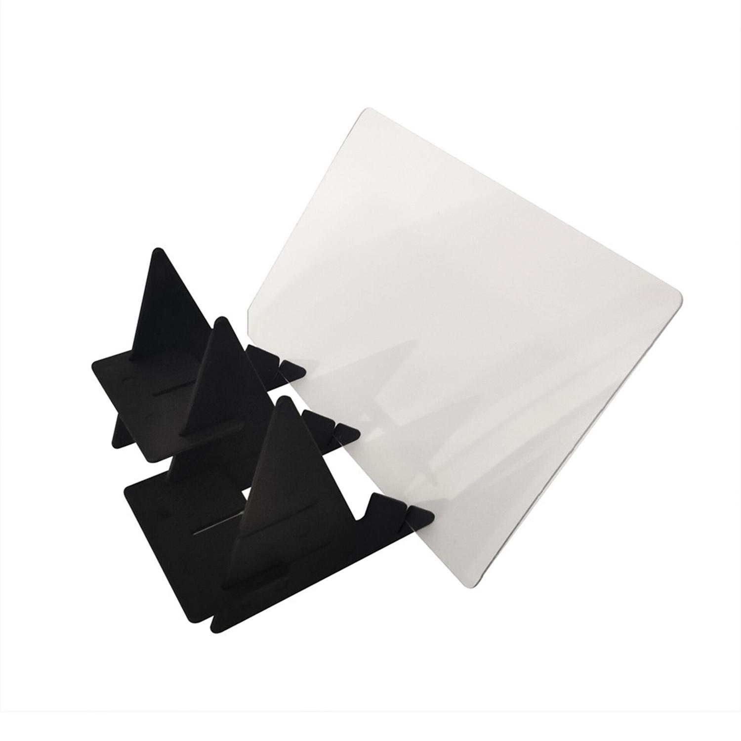 

(Никита) Портативная оптическая доска для рисования, инструмент для рисования, модернизированная доска для рисования оптического изображения, стекло с защитной пленкой, инструмент для рисования эскизов One Size белый