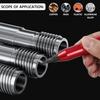 Deburring Tool Kit with Countersink Hand Reamers 10 Extra Blades Sturdy Burr Removal Tool Durable Burr Edges Removing Hand Tool