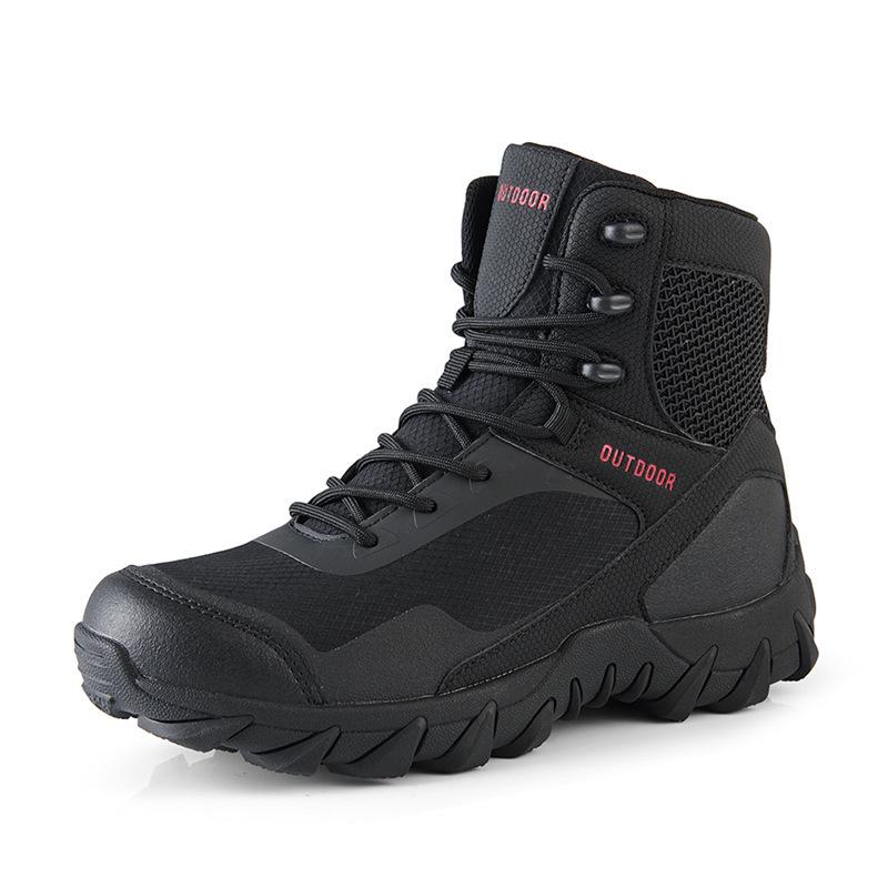 2023 Autumn Men's High-Top Camouflage Jungle Combat Boots Plus Size