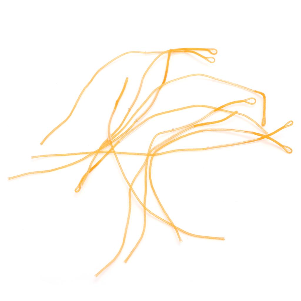 10 Pcs Braided  Er Loop Connectors 20LB Orange Fly Fishing  Er Connection Coil