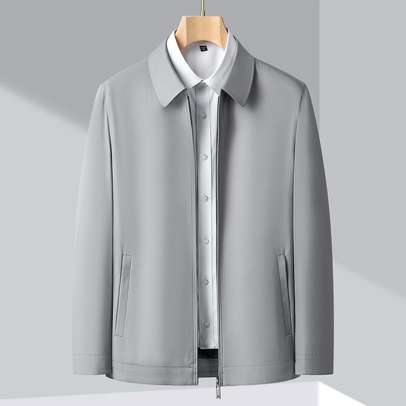 Middle-aged Business Executive Lapel Jacket Spring and Autumn New Middle-aged and Elderly Dad Dress Jacket Jacket