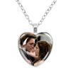 Twilight Movie Necklace Vampire Bella Edward Jacob Renesmee Character Glass Heart Pendant Necklace Men Women Jewelry Gift