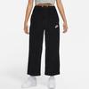 Nike Logo Solid Color Lace-Up Wide-Leg Sports Pants Women Pants Black DQ1871-010