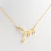 Versatile Lily of the Valley Titanium Steel Necklace In 18k Gold Finish - High-End Women's Clavicle Chain