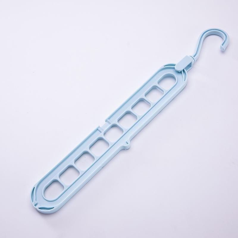 Multi Slot Space Saving Closet Organizer Hanger with Rotatable Hook for Efficient Storage and Easy Access to Clothes and Accessories