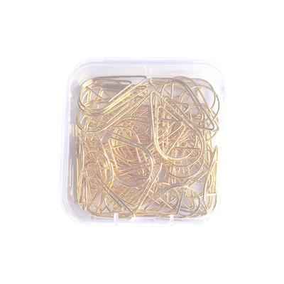 50 ks Dekorativních kancelářských sponek Sponka ve tvaru kapky Záložky Kovové sponky Kreativní sponky do diáře pro kancelář