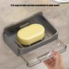 Plastic Soap Holder For Shower Drainage Practical Bathroom Counter Storage Rack Sponge Holder with Draining Tray