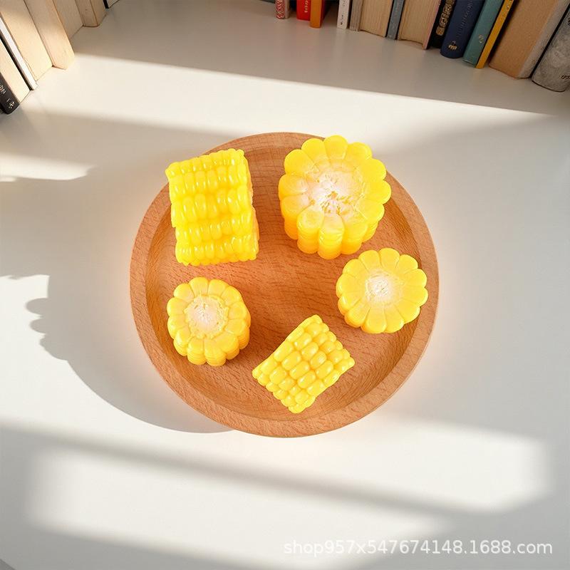

PVC Simulated Corn Cob Props for Food Photography and Decoration Small Corn Cob Model