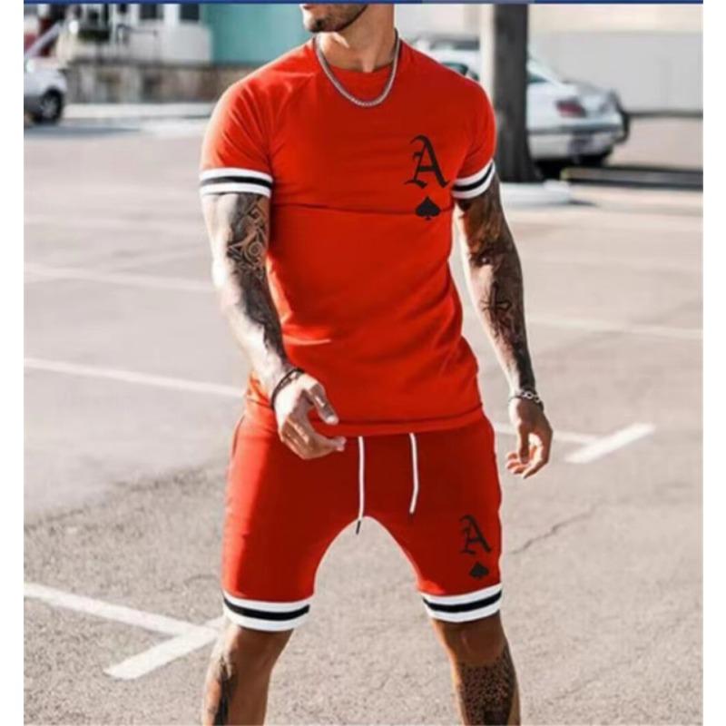 Summer Men's Clothing 3d Printed Man Casual Fashion Short Sleeve Set Man Fashion Printed Short Sleeve Shorts Two-Piece
