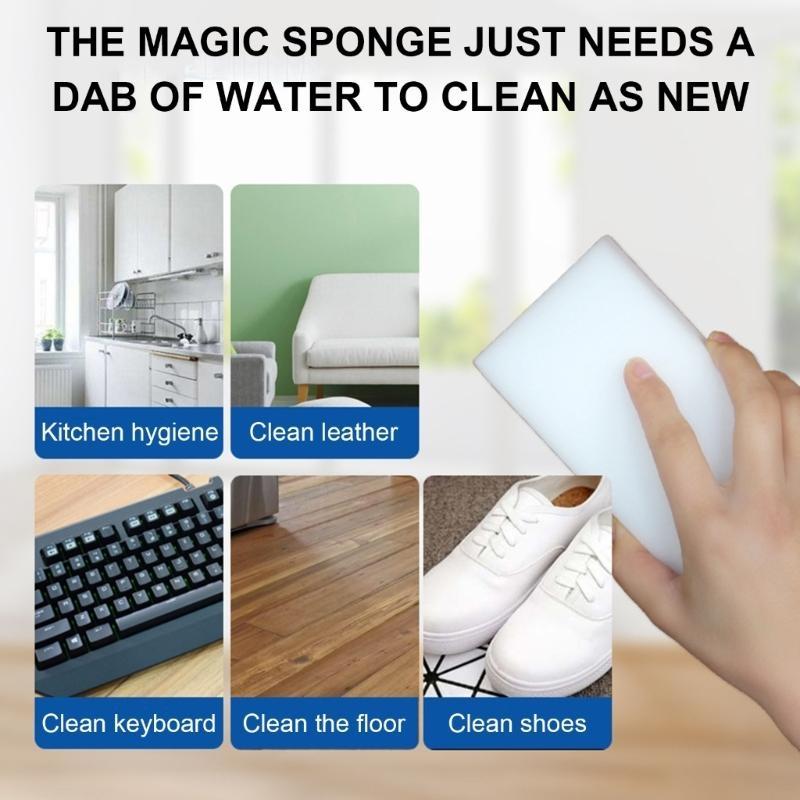 100x Surfaces Erasers Sponges Block for Kitchen Efficient Cleaning