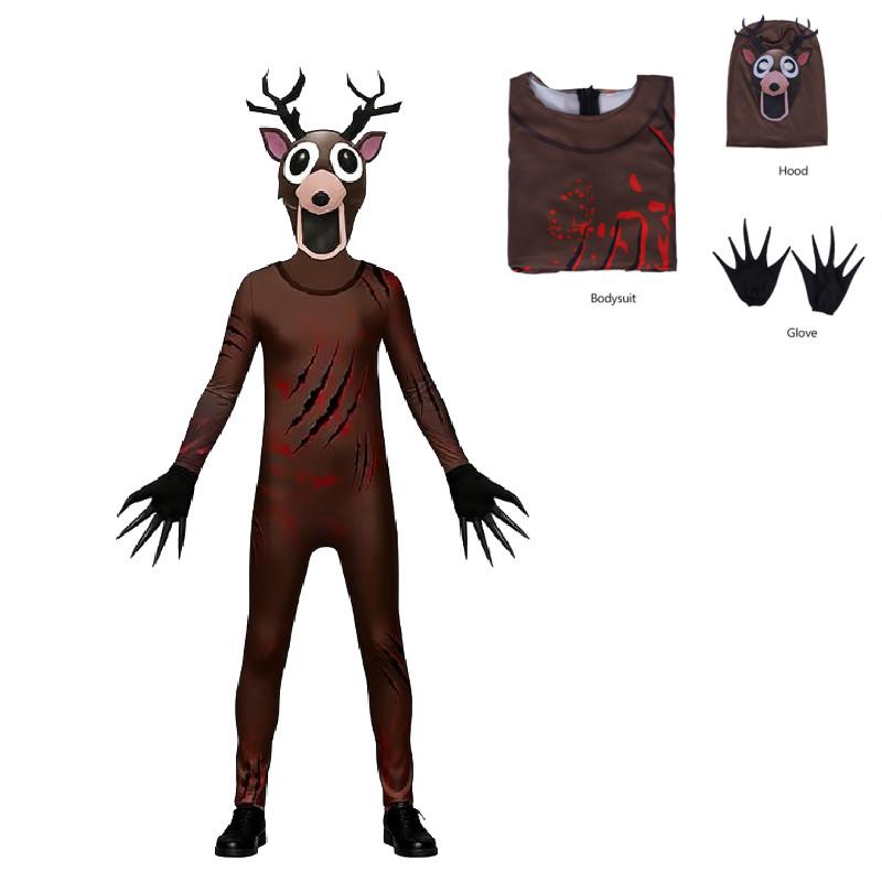 99 Deer The Nights In The Forest Deer Goat Cosplay Costume Halloween Jumpsuits