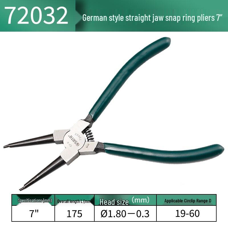 SATA German-Style Internal Straight Circlip Pliers