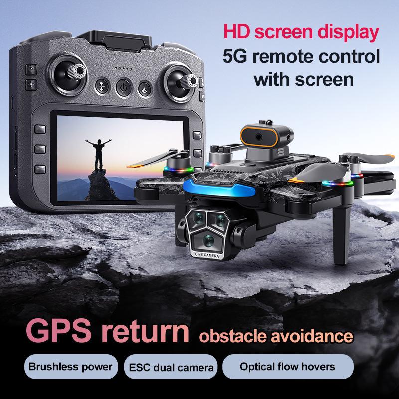 Cross-border A14 Drone: 4.5-Inch Brushless, Screen Controlled, Obstacle Avoidance, Optical Flow, HD Aerial Photography, Remote Controlled.