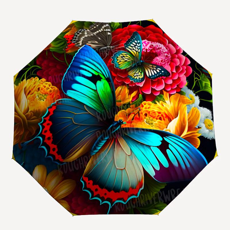 

1pc Butterfly Garden Decor Folding Umbrella | Elegant Design, Fashionable Accessory, Durable Construction, Sturdy Ribs yy251107069