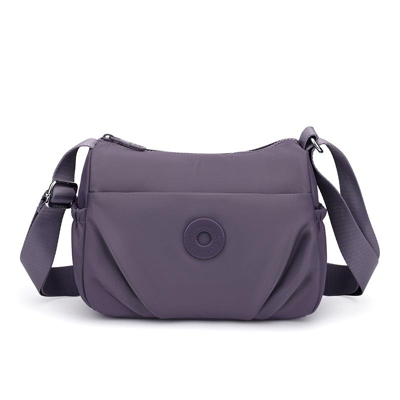 Women's Bag Multi-Pocket Shoulder Bag Lightweight Nylon Crossbody Bag