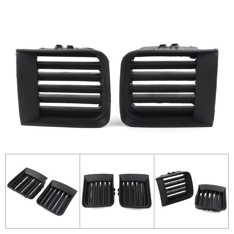 Black Left Right Front Hood Fog Light Lower Grill Grille Cover For 1999-2004 622572W100, 622562W100
