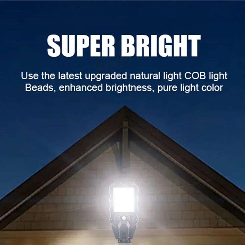 induction Solar Light Outdoor With 3 Mode Waterproof Motion Sensor Security Lighting LED Wall Street Lamp for Garden 108COB