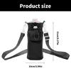 Water Bottle Transport Bag with Comfortable Crossbody Strap Protective Beverage Kettle Sleeve Outdoor Drinkware Holder