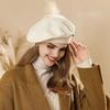 Luxury Stars Women's Wool Beret Winter Warm Beanie Hat Fashion Girl's French Painter Hats Vintage Female Berets Caps