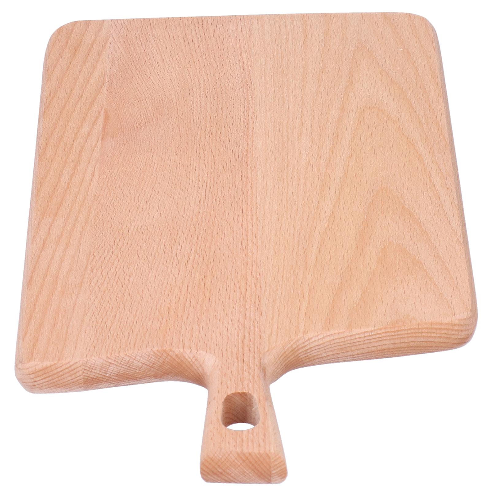 

Wood Cutting Board Kitchen Vegetable Bread Fruit Pizza Chopping Plate Accessory Cutlery 36x19x1.5cm