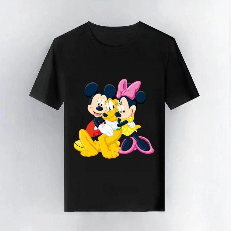 20226 Mickey Mouse Disney Club Activities Y2k Trendy Clothing Man Woman Casual Short Sleeves Sporty Tops Fashion Tshirt