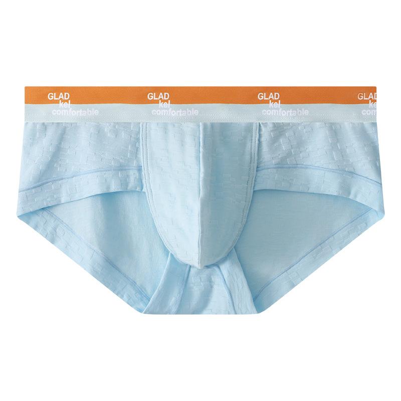 Men's Spring and Summer Sexy Baby Cotton High Elastic Skin Friendly Breathable Briefs