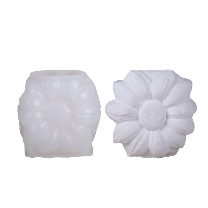 

Handcraft Sunflowers Shaped Vases with Sturdy Silicone Mould Craft Supplies Accessory for Resin and Clay Home Decoration 1