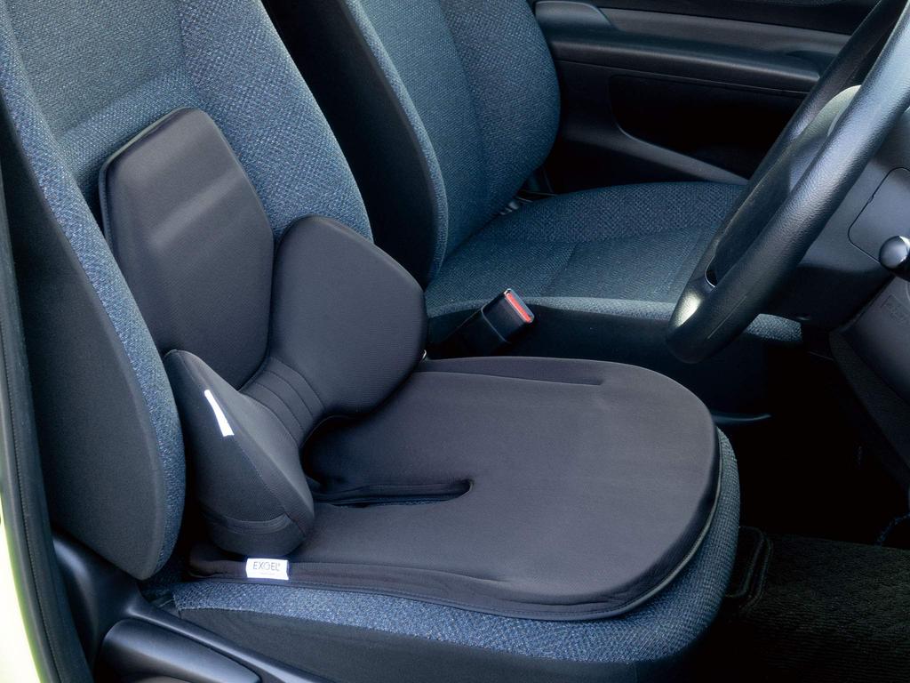 EXGEL HugDrive Car Seat Round Seat Twill Gel Car Tailbone Postpartum Made In Cushion, Cushion, Black, Cushion, Cushion, Support, Support, U-Shaped,