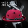 Autumn and Winter British Retro Top Hat Elegant Temperament Rose Flower Fashion Hat Women's Versatile Crimped Woolen Pot Hat