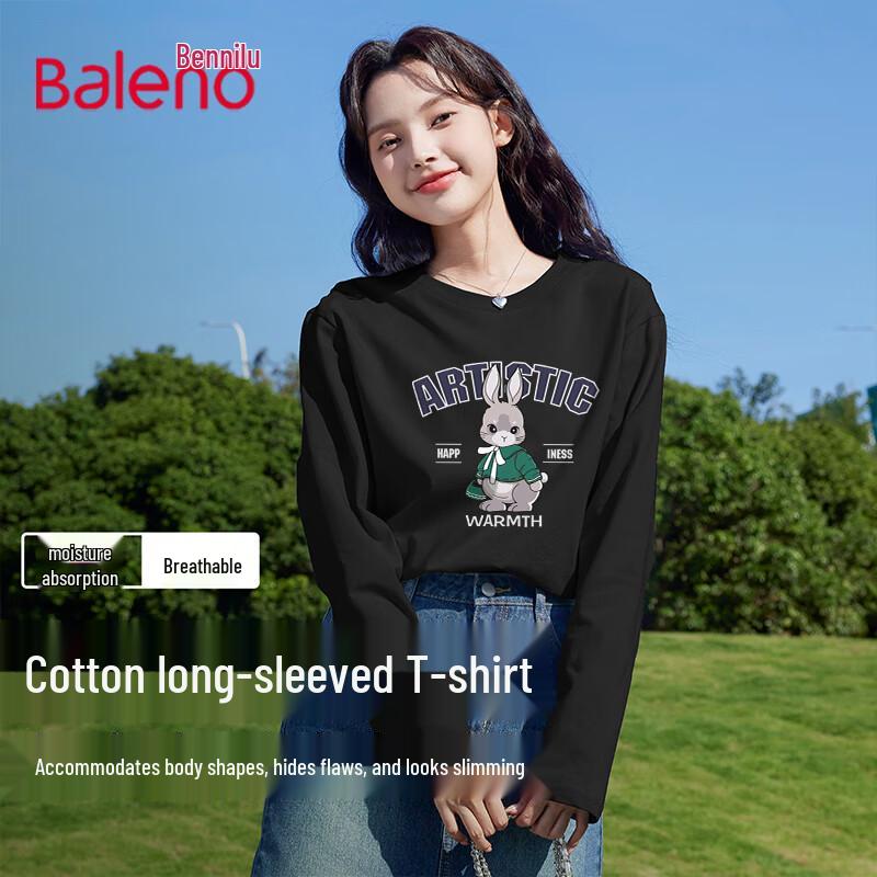 Baleno Women s Pure Cotton Long Sleeve T-Shirt S