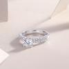 S925 Silver Ring 1 Carat Moissanite Ring