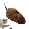 1pc Cat Toys Wind-up Plush Mouse Toy No Batteries Required Mechanical Movement Cloth Mouse For Cats Playtime And Pranks