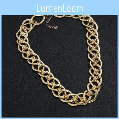 Metal Necklace Geometric Style Chain With Elegant Design For Women