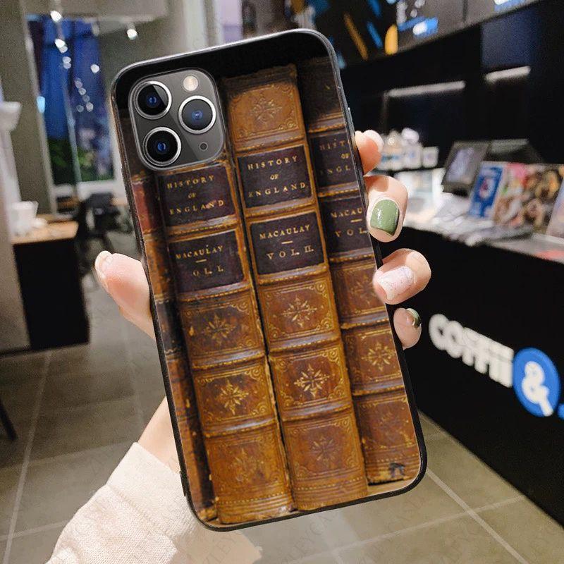 Library Books Card Phone Cover For Iphone 12pro 13pro 11pro Max 5s SE 2020 6splus 7 8plus X Xr Xsmax 12mini 13mini Cases Coque
