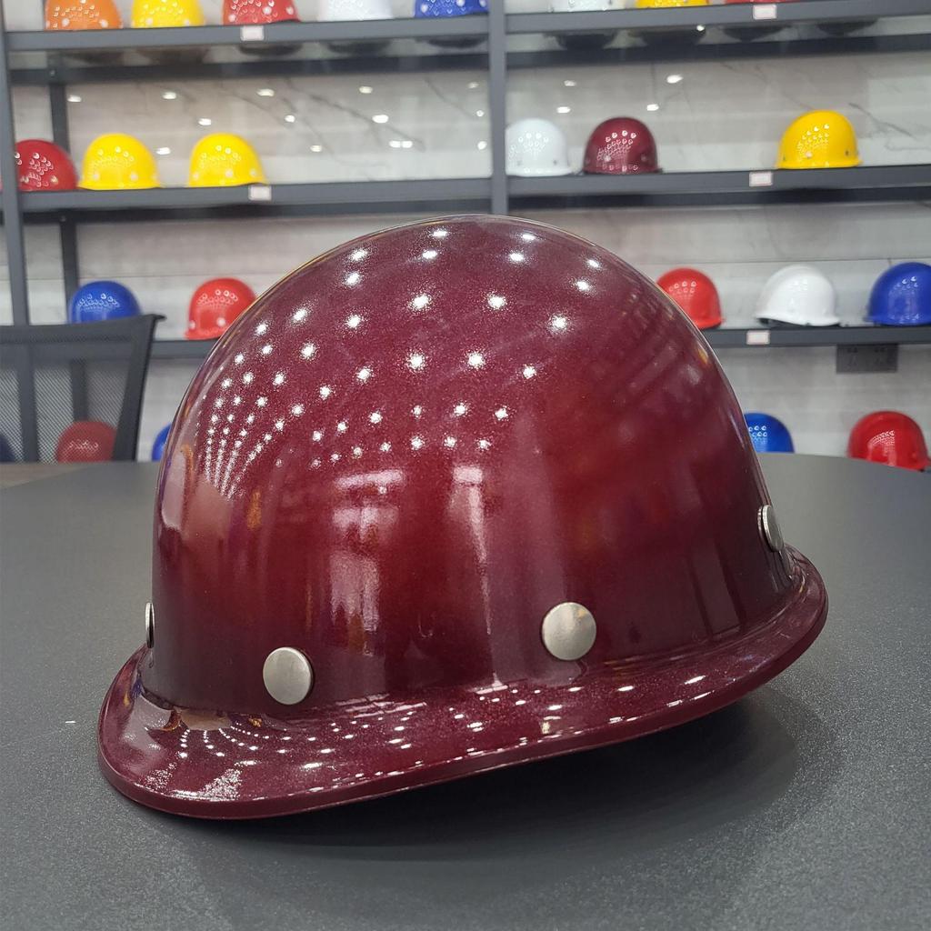 Round N95 Safety Helmet for Construction: Insulated, Paint-Resistant, T-Type with Steel Nail, Customizable Print Options