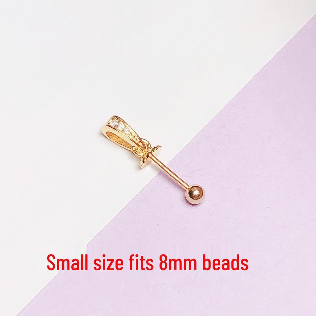 Sterling Silver Pearl & Amber Beads Holder with Free Shipping