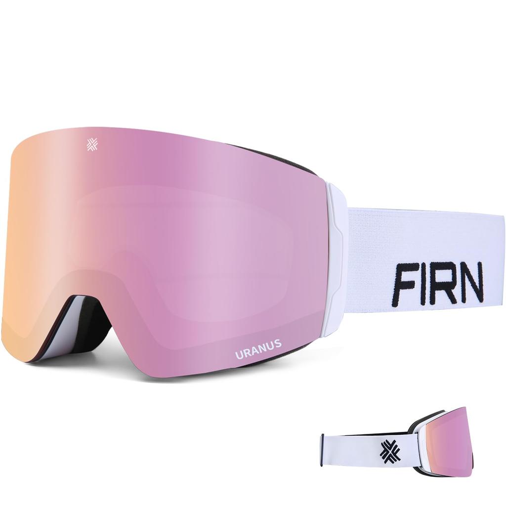 FIRN URANUS Ski and Snowboard Double Asian Quick Lens Glasses UV Wide Field of Helmet High Official Japanese Product Goggles, Lens, Fit, Change,