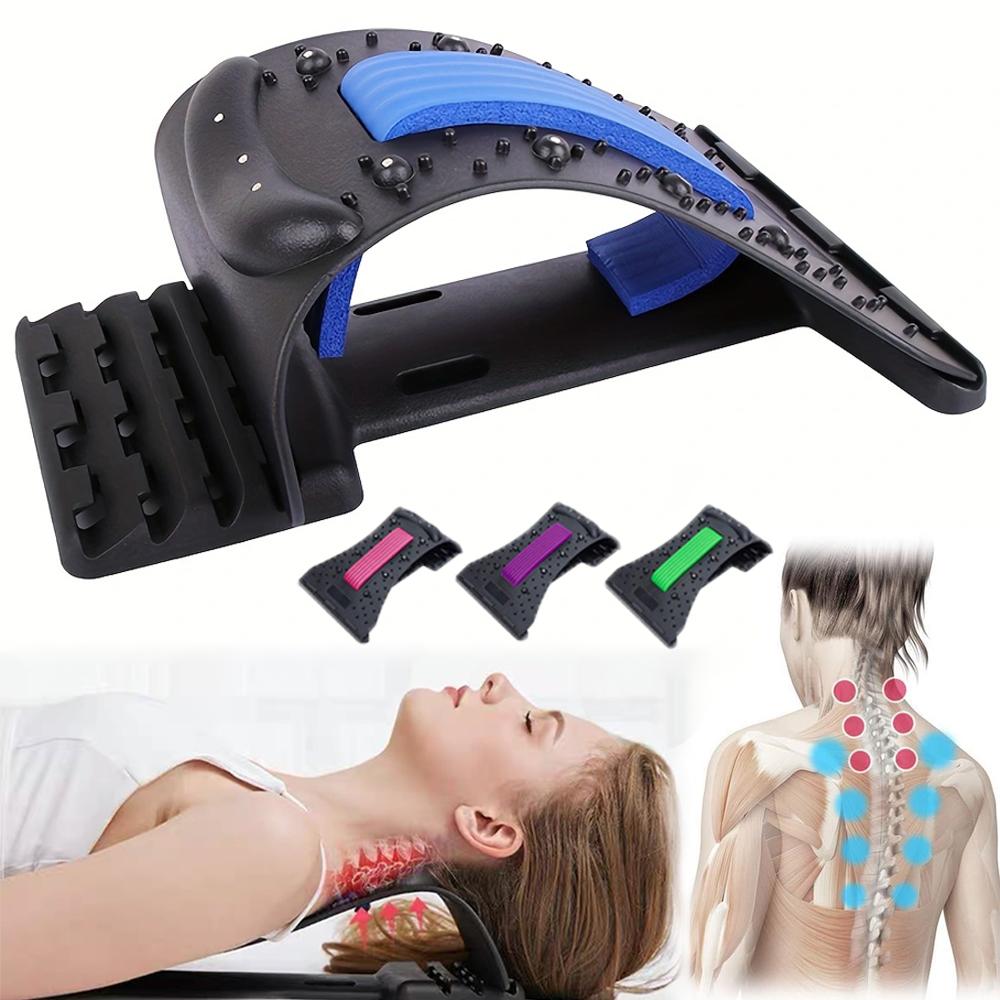 Neck Support Massage Board 4 Level Adjustable Neck Stretcher Traction Devices Stretch Cervical Sporting Fitness Lumbar Support