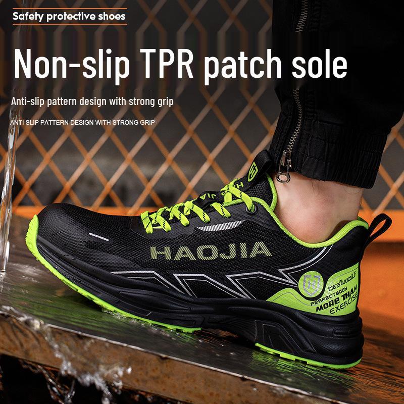 Men's Premium Cross-Border Safety Shoes: Steel Toe, Anti-Smash, Anti-Puncture, Lightweight & Breathable Work Protection