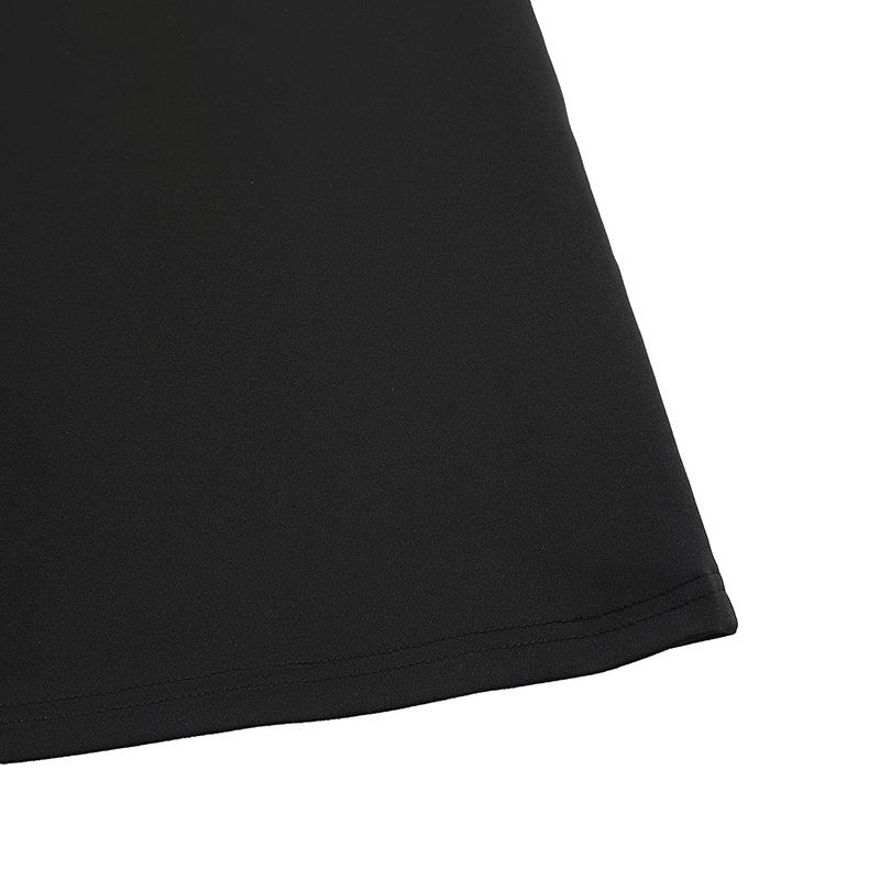 Dinner Wedding Party High Feeling Elegant Style V Neck Color Collision Sleeveless Dresses