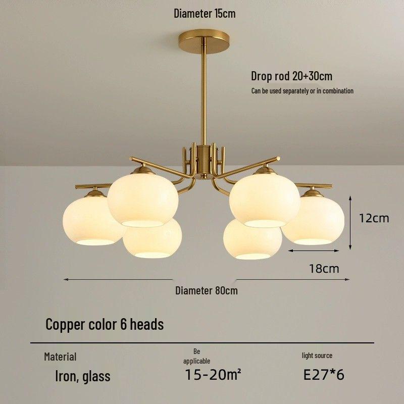 Modern Nordic Cream Chandelier - Luxury Living Room & Restaurant Lighting