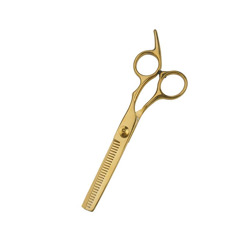 6-Inch White Hairdressing Scissors Set: Flat & Tooth Scissors for Adults and Kids