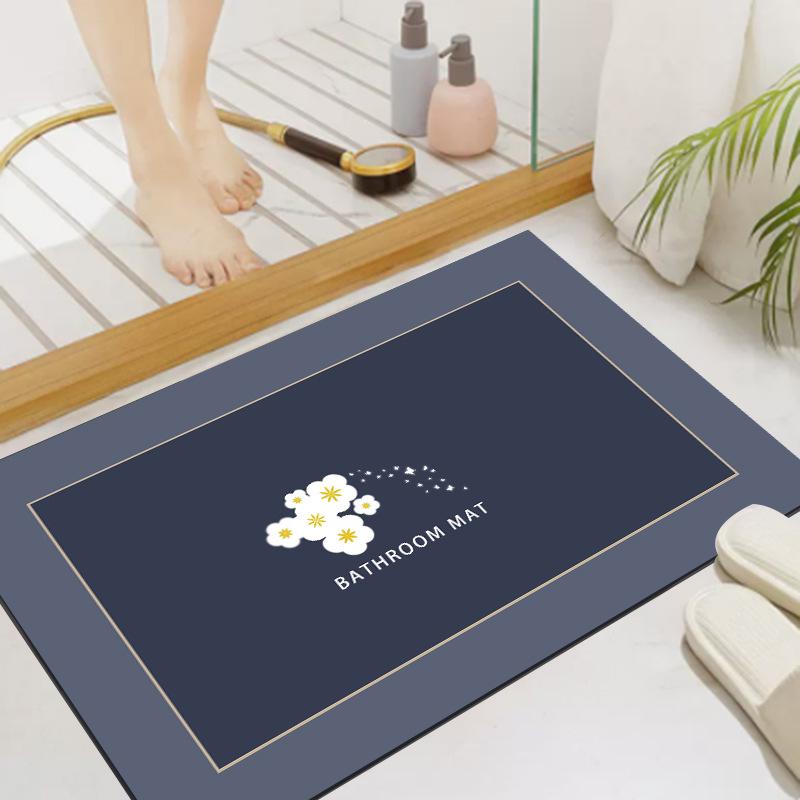 Diatom Mud Bathroom Mat: Soft, Absorbent, Non-Slip, Quick-Drying Custom Foot Mat